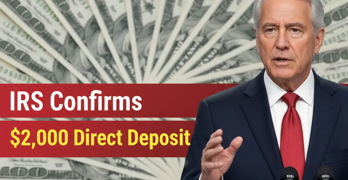 $2,000 IRS Direct Deposit January 2026 Confirmed – Dates & Eligibility Details