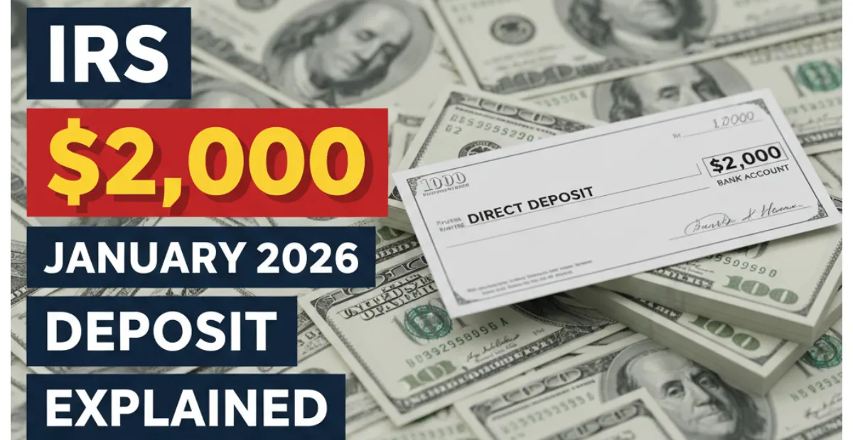 $2,000 IRS January 2026 Deposit – Explained